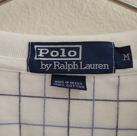 Polo by Ralph Lauren Classic Windowpane Polo Shirt Sz. M (mens) - Picture 2 of 3